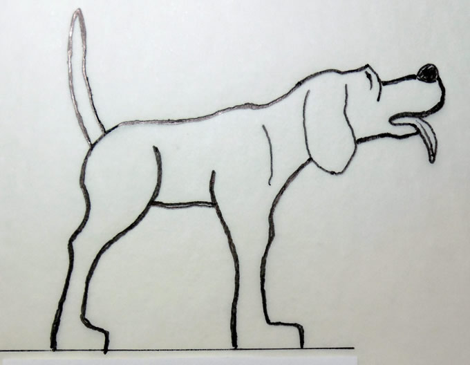 dog wood carving pattern