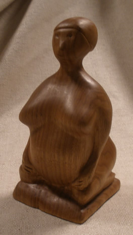 mother goddess wood carviing